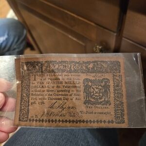 Vintage New York Currency Note
